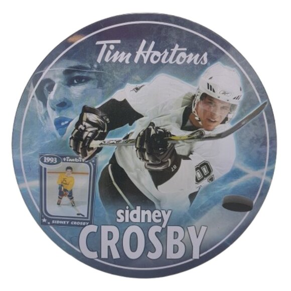 Vintage 2009 Tim Hortons Sidney Crosby Collectible Puzzle Tin & NHL Penguins Mug - Picture 2 of 16